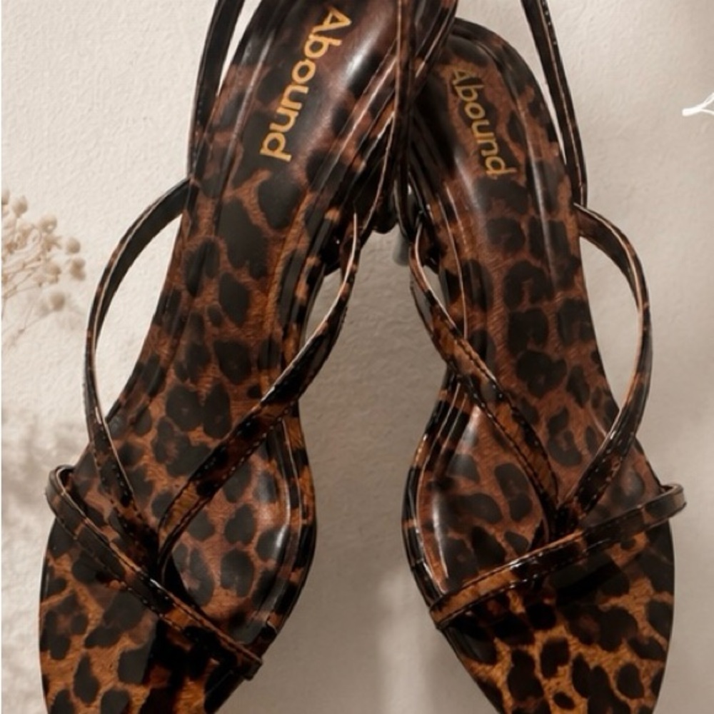 Abound Leopard Print Strappy Sandals - Black & Brown